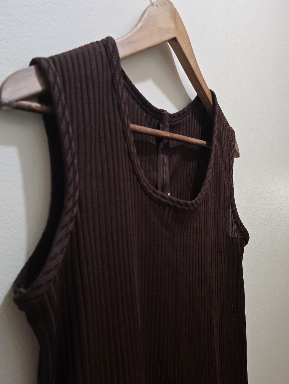 Vintage Bodin Knits Tank Top - Brown